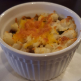 macaroni in a porcelain ramekin