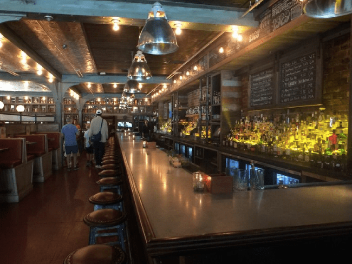 Corner of a bar in Savannah, GA