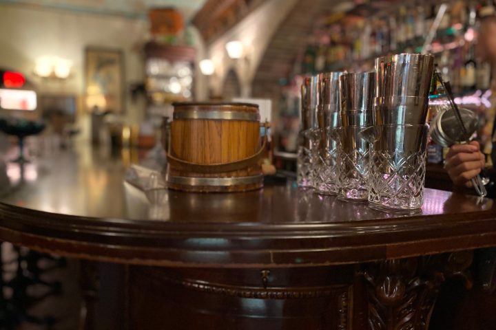 a glass of beer on a table