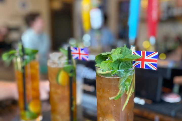 a close up of food on a table