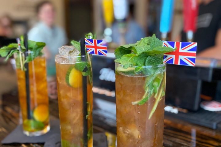 a glass of beer on a table