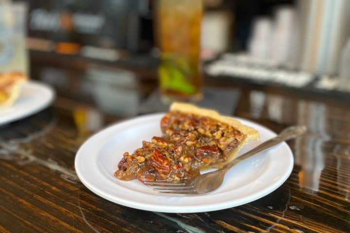 a plate of food on a table