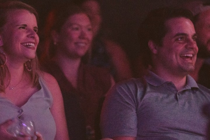 a couple of people that are looking at the camera