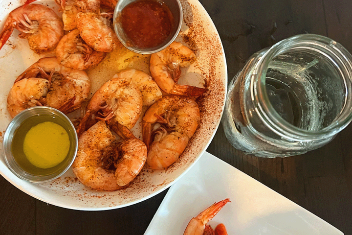 a plate of food on a table